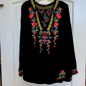 Johnny Was Gorgeous Embroidered Blouse